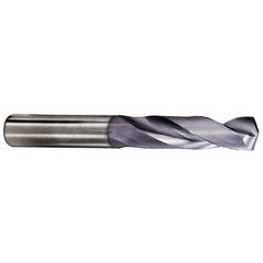 Kennametal - 5/8" 132° Spiral Flute Solid Carbide Taper Length Drill Bit - All Tool & Supply