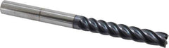 Accupro - 1/2", 3" LOC, 1/2" Shank Diam, 6" OAL, 5 Flute, Solid Carbide Square End Mill - Single End, AlTiN Finish, Spiral Flute, Variable° Helix, Centercutting, Right Hand Cut, Right Hand Flute - All Tool & Supply