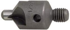 Made in USA - 2-1/2" OAL, 1/2" Head Diam, 3 Flute, 100° Incl Angle, Integral Pilot, Adjustable Stop Countersink - All Tool & Supply