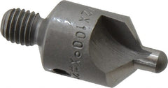 Made in USA - 2-1/2" OAL, 1/2" Head Diam, 2 Flute, 100° Incl Angle, Integral Pilot, Adjustable Stop Countersink - All Tool & Supply