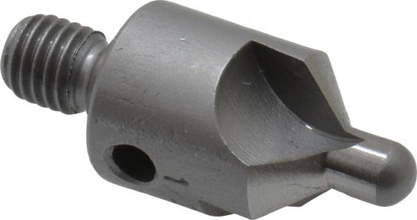 Made in USA - 2-1/2" OAL, 1/2" Head Diam, 3 Flute, 100° Incl Angle, Integral Pilot, Adjustable Stop Countersink - All Tool & Supply