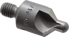 Made in USA - 2-1/2" OAL, 1/2" Head Diam, 3 Flute, 100° Incl Angle, Integral Pilot, Adjustable Stop Countersink - All Tool & Supply