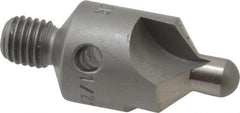 Made in USA - 2-1/2" OAL, 1/2" Head Diam, 3 Flute, 100° Incl Angle, Integral Pilot, Adjustable Stop Countersink - All Tool & Supply