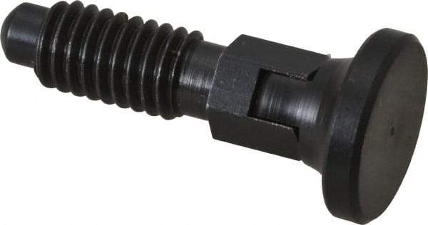 Gibraltar - 3/8-16, 1/4" Max Plunger Diam, 0.25 Lb Init to 2 Lb Final End Force, Locking Knob Handle Plunger - Delrin Knob, 0.94" Body Length, 3/4" Length Under Head/Shoulder, 0.18" Plunger Projection - All Tool & Supply