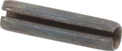 Value Collection - 3/32" Diam x 3/8" Long Slotted Spring Pin - Grade 1070-1090 Alloy Steel, Black Oxide Finish - All Tool & Supply