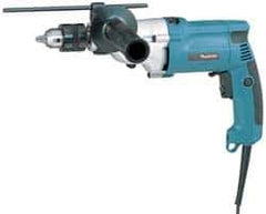 Makita - 120 Volt 3/4" Keyed Chuck Electric Hammer Drill - 0 to 24,000 BPM, 0 to 2,900 RPM, Reversible - All Tool & Supply