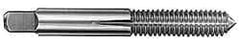 Kennametal - 1-8 UNC 3B 4 Flute Oxide Finish High Speed Steel Straight Flute Standard Hand Tap - Plug, Right Hand Thread, 5-1/8" OAL, 2-1/2" Thread Length, H4 Limit, Oversize - All Tool & Supply