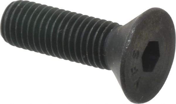 Value Collection - 1/4-28 UNF Hex Socket Drive, 82° Flat Screw - Alloy Steel, Black Oxide Finish, Fully Threaded, 7/8" OAL - All Tool & Supply