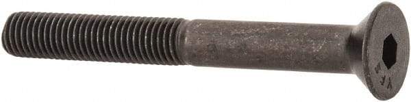 Value Collection - 1/4-28 UNF Hex Socket Drive, 82° Flat Screw - Alloy Steel, Black Oxide Finish, Partially Threaded, 2-1/4" OAL - All Tool & Supply