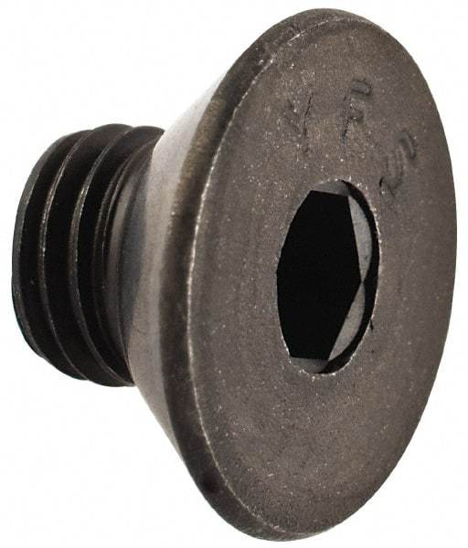 Value Collection - 5/16-24 UNF Hex Socket Drive, 82° Flat Screw - Alloy Steel, Black Oxide Finish, Fully Threaded, 3/8" OAL - All Tool & Supply