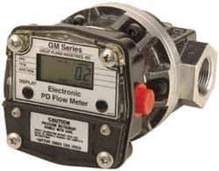 GPI - 1/2" Port Oval Gear Flowmeter - 800 Max psi, 0.3 to 7.9 GPM, Aluminum - All Tool & Supply