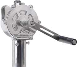 GPI - 3/4" Outlet, 10 GPM, Aluminum Hand Operated Rotary Pump - For 15, 30 & 55 Gal Drums, For Diesel Fuel, Kerosene, Medium Weight Oils & Gasoline - All Tool & Supply