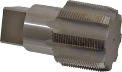 Interstate - 3-8 NPT Thread, 8 Flute Standard Pipe Tap - 6" OAL, 2-5/8" Thread Length, 2-5/8" Shank Diam, Bright Finish, High Speed Steel - Exact Industrial Supply