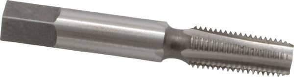 Interstate - 1/16-27 NPTF Thread, 4 Flute Standard Pipe Tap - 2-1/8" OAL, 11/16" Thread Length, 5/16" Shank Diam, Bright Finish, High Speed Steel - Exact Industrial Supply