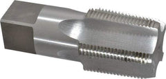 Interstate - 1-1/4 - 11-1/2 NPTF Thread, 5 Flute Standard Pipe Tap - 4" OAL, 1-3/4" Thread Length, 1-5/16" Shank Diam, Bright Finish, High Speed Steel - Exact Industrial Supply