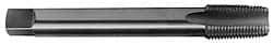 Hertel - 1/2-14 NPT, 4 Flute, Plug Chamfer, Bright Finish, High Speed Steel, Extension Pipe Tap - 8" OAL, 11/16" Shank Diam, 1-3/8" Thread Length - All Tool & Supply