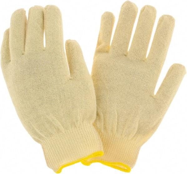 Perfect Fit - Size Universal, ANSI Cut Lvl 2, Abrasion Lvl 1, Cut Resistant Gloves - Yellow, Paired - All Tool & Supply