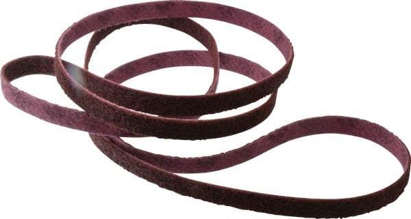 3M - 1" Wide x 132" OAL, Aluminum Oxide Abrasive Belt - Aluminum Oxide, Medium, Nonwoven, Series SC-BL - All Tool & Supply