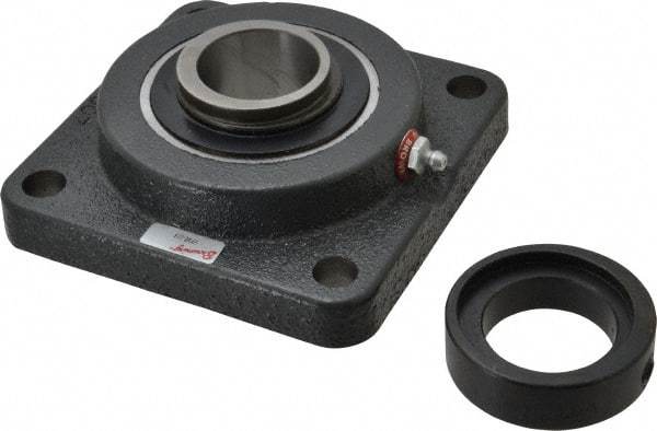 Browning - 1-1/2" ID, 5-1/8" OAL x 5-1/8" OAH 4-Bolt Flange - 4,467 Lb Static Cap, 7,340 Lb Dyn Cap, 4" Btw Mnt Hole Ctrs, Cast Iron - All Tool & Supply