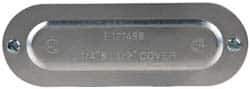 Cooper Crouse-Hinds - 1-1/4" & 1-1/2" Trade, Aluminum Conduit Body Cover Plate - Use with Series 5 Conduit Outlet Bodies - All Tool & Supply