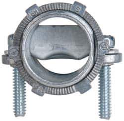 Cooper Crouse-Hinds - 3/4" Trade, Die Cast Zinc Squeeze Clamp Straight FMC Conduit Connector - Noninsulated - All Tool & Supply