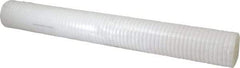 Parker - 2-1/2" OD, 5µ, Polyolefin Thermal Bonded Cartridge Filter - 20" Long - All Tool & Supply