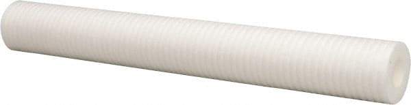 Parker - 2-1/2" OD, 100µ, Polyolefin Thermal Bonded Cartridge Filter - 20" Long - All Tool & Supply