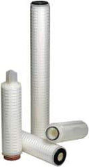 Parker - 2-1/2" OD, 1µ, Polypropylene Absolute Rated-Pleated-Melt Blown Cartridge Filter - 10" Long - All Tool & Supply