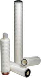 Parker - 2-1/2" OD, 10µ, Polypropylene Absolute Rated-Pleated-Melt Blown Cartridge Filter - 10" Long - All Tool & Supply