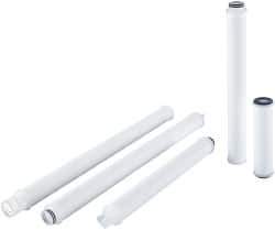 Parker - 2-1/2" OD, 5µ, Polypropylene Pleated-Melt Blown & Spun Bonded Cartridge Filter - 20" Long - All Tool & Supply