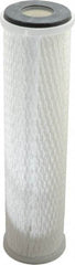 Parker - 2-1/2" OD, 0.5µ, Polypropylene Pleated-Melt Blown & Spun Bonded Cartridge Filter - 10" Long - All Tool & Supply