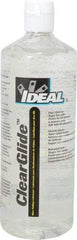 Ideal - 1 Quart Squeeze Bottle, Clear Wire Pulling Lubricant Gel - 30 to 180°F, RoHS Compliant, UL Listed - All Tool & Supply