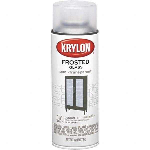 Krylon - Frosted Glass (Color), Frosted, Glass Frosting Spray Paint - 6 oz Container - All Tool & Supply