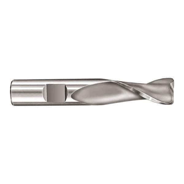 SGS - 5/8", 2 Flute, Single End, Solid Carbide, 0.02" Corner Radius End Mill - 3-1/2" OAL, 30° Helix, Right Hand Flute, 1-1/4" LOC, Right Hand Cut - All Tool & Supply