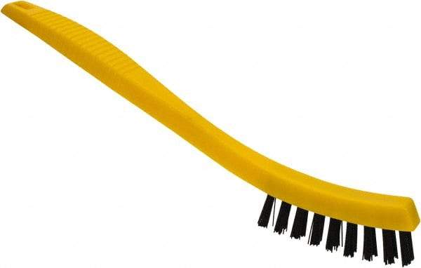 Rubbermaid - 0.6" Bristle Length, Polypropylene Scrub Brush - 8-1/2" OAL, Black, Plastic Block - All Tool & Supply