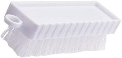 Rubbermaid - 3/4" Bristle Length, Polypropylene Scrub Brush - 4-3/4" OAL, White, Plastic Block - All Tool & Supply