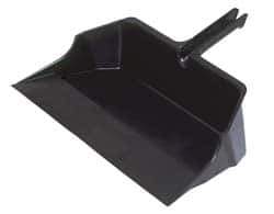 Rubbermaid - 18" Wide x 7-3/4" High Handheld Dustpan - Plastic Body, 6-1/2" Plastic Handle, Black - All Tool & Supply