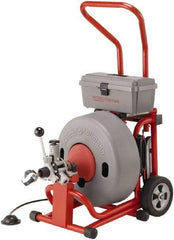 Ridgid - Electric Battery Drain Cleaning Machine - For 3" to 6" Pipe, 5/8" x 100' Cable, 285 Max RPM - All Tool & Supply