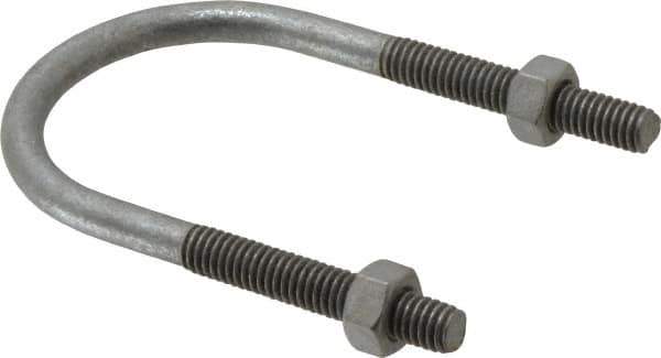 Cooper Crouse-Hinds - Malleable Iron Rigid U-Bolts - 1-1/2" Rigid, Electrogalvanized Finish - All Tool & Supply