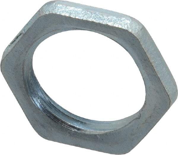 Cooper Crouse-Hinds - 3/8" Trade, Steel Threaded Rigid/Intermediate (IMC) Conduit Locknut - Noninsulated - All Tool & Supply