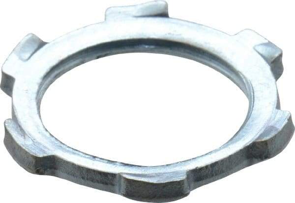 Cooper Crouse-Hinds - 1/2" Trade, Steel Threaded Rigid/Intermediate (IMC) Conduit Locknut - Noninsulated - All Tool & Supply