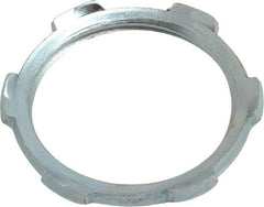 Cooper Crouse-Hinds - 1-1/4" Trade, Steel Threaded Rigid/Intermediate (IMC) Conduit Locknut - Noninsulated - All Tool & Supply