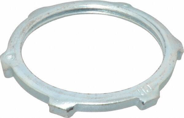 Cooper Crouse-Hinds - 1-1/2" Trade, Steel Threaded Rigid/Intermediate (IMC) Conduit Locknut - Noninsulated - All Tool & Supply