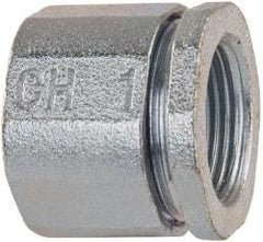 Cooper Crouse-Hinds - 1" Trade, Malleable Iron Threaded Rigid/Intermediate (IMC) Conduit Coupling - Noninsulated - All Tool & Supply