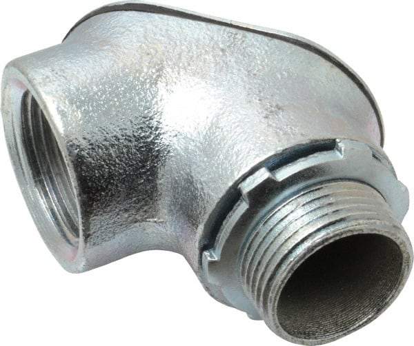 Cooper Crouse-Hinds - 1" Trade, Malleable Iron Threaded Angled Rigid/Intermediate (IMC) Conduit Elbow - Insulated - All Tool & Supply