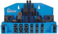 Gibraltar - 52 Piece Fixturing Step Block & Clamp Set with 1" Step Block, 11/16" T-Slot, 1/2-13 Stud Thread - 1-1/8" Nut Width, 3, 4, 5, 6, 7 & 8" Stud Lengths - All Tool & Supply