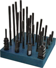 Gibraltar - 38 Piece, 3/8-16 Stud, 1/2" T Slot, T Nut & Stud Kit - 7/8" T-Slot Nut Width, 3, 4, 5, 6, 7, 8" Stud Lengths - All Tool & Supply