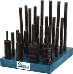 Gibraltar - 38 Piece, 1/2-13 Stud, 5/8" T Slot, T Nut & Stud Kit - 1" T-Slot Nut Width, 3, 4, 5, 6, 7, 8" Stud Lengths - All Tool & Supply