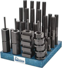 Gibraltar - 38 Piece, 3/4-10 Stud, 7/8" T Slot, T Nut & Stud Kit - 1-1/2" T-Slot Nut Width, 3, 4, 5, 6, 7, 8" Stud Lengths - All Tool & Supply