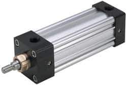 Parker - 6" Stroke x 5" Bore Double Acting Air Cylinder - 1/2 Port, 3/4-16 Rod Thread, 250 Max psi, -10 to 165°F - All Tool & Supply